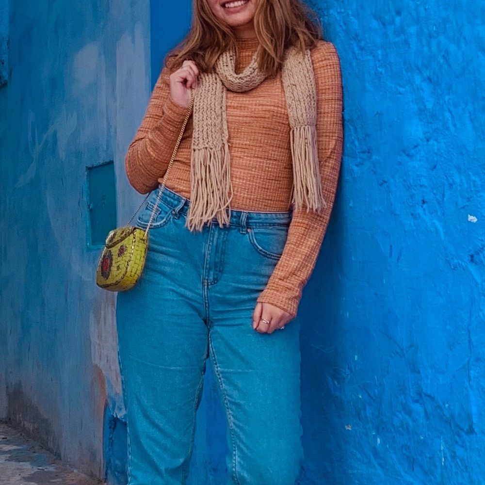 Orange/yellow Primark long sleeve size Small